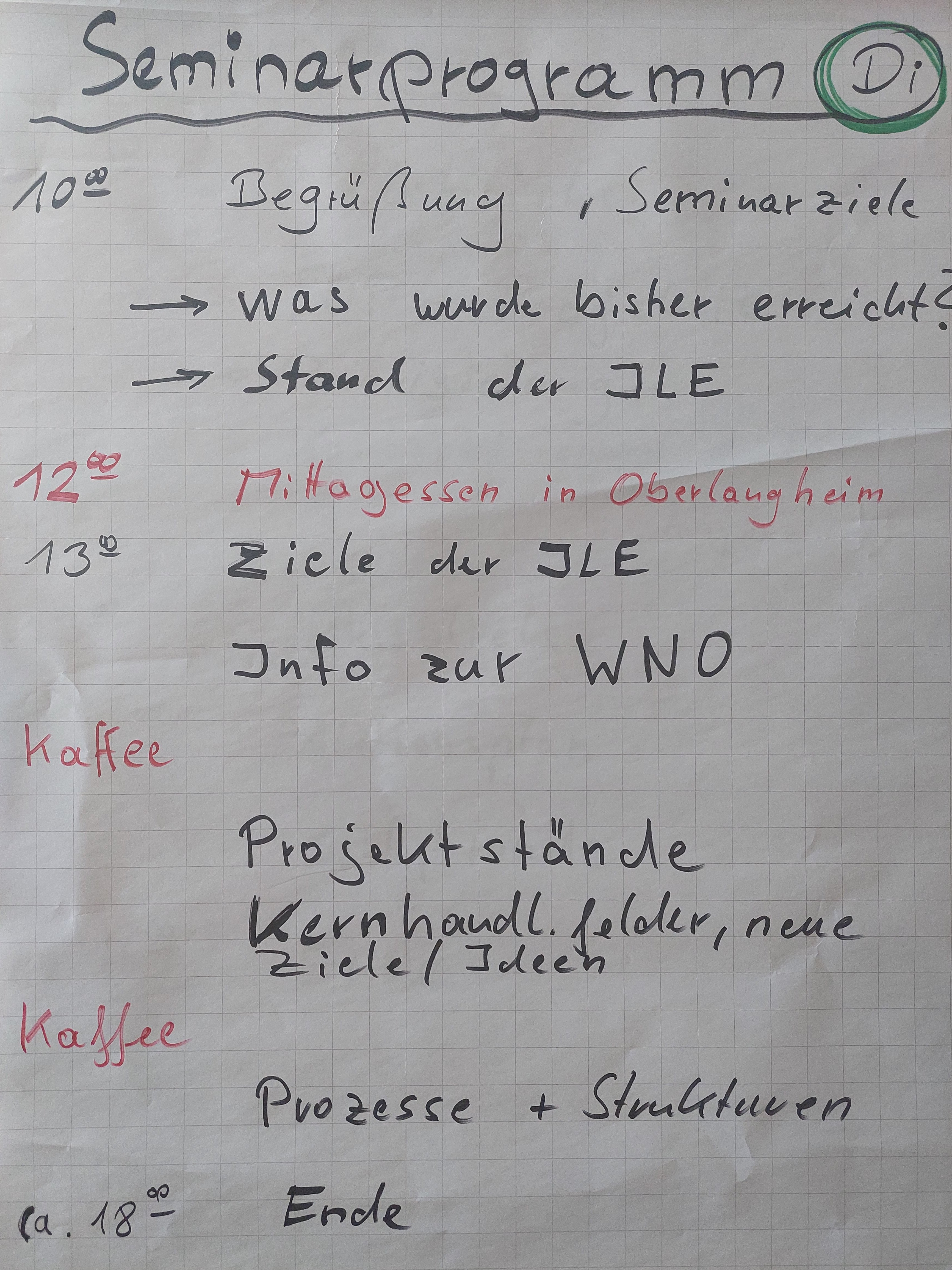 Tagesordnung SDF Klosterlangheim